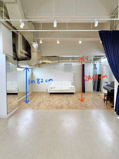 駅近！都心！遮音＋防振施工ダンスタジオ - レンタルスタジオ新富町 Danzatakara. Studio