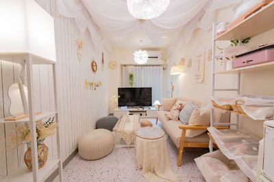 ココリアCream横浜 韓国風インテリアの癒し空間の室内の写真