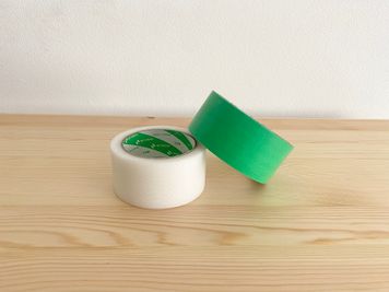 養生テープ(ホワイト、グリーン) - saut studio 【趣味/記念撮影プラン】〈ソウ スタジオ〉自然光撮影スタジオの設備の写真