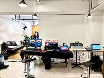 生配信収録時のベース - 渋谷セレクトスペース 渋谷セレクトスペース（控え室３部屋完備）の室内の写真