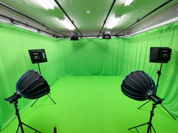 グリーンスクリーン（全面）※有料 - 笹塚 CIMS Studio Nista 落ち着いた雰囲気のスペース【照明/白ホリ/全面グリーンあります】の室内の写真