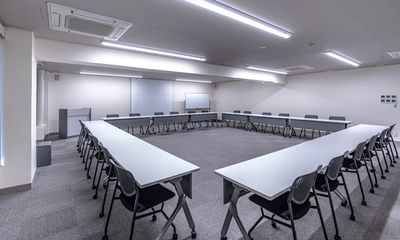 社内会議に★ロの字　24名がけ（2名がけ） - 銀座ユニーク貸会議室7丁目店 N401の室内の写真
