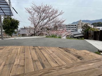 道場からお花見が楽しめます。 - レンタルスペース「みんなの道場」 多目的スペースの室内の写真