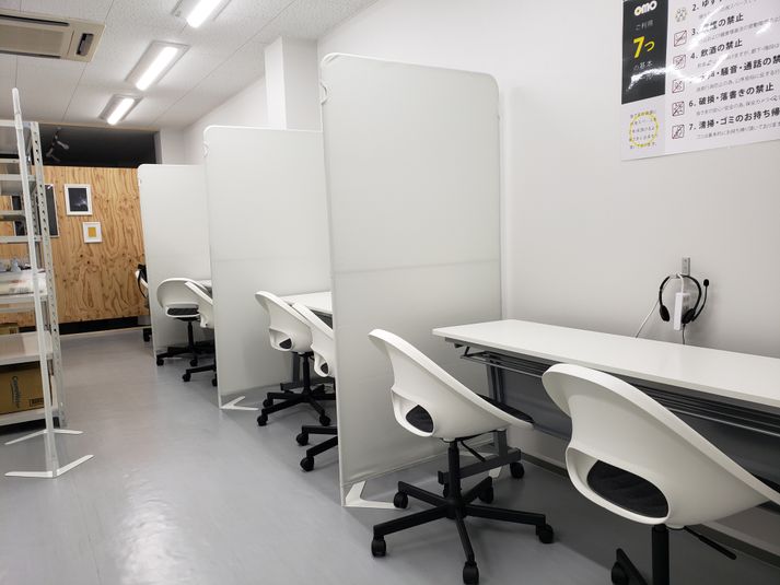 大学生限定プラン【1席分】コワーキングスペース ※要通学校名記入 - OMO|オモ【三宮本通店】