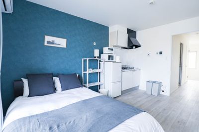 【✨日当たり良好✨モダンシックなスペース】801号室。WiFi・テレビ・冷蔵庫・調理器具・食器類完備！ - リアリティ博多Ⅱ		