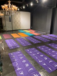 ヨガマットを敷いてみた - RENTAL STUDIO　HAQRYU 大人数でのレッスンや撮影！[HAQRYUroom]の室内の写真