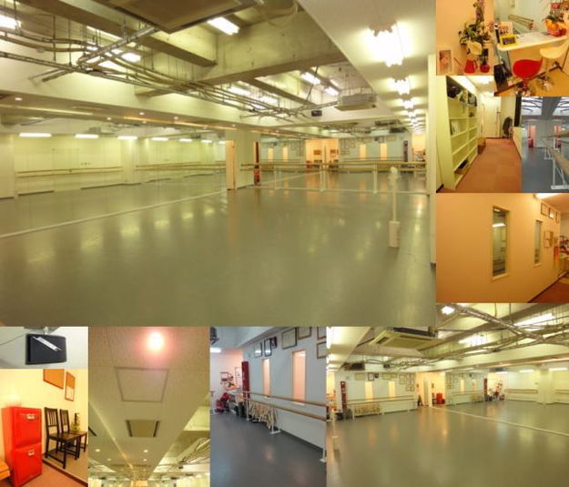 天神橋筋ダンススタジオ ルシア 2面鏡付きスタジオの室内の写真