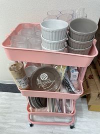 グラスや皿は陶器と使い捨てと用意しております。 - NAPPYROOM　西船橋 韓国風癒しの空間の設備の写真
