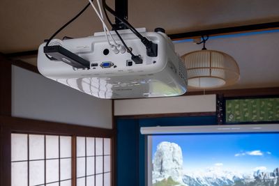 100インチ和室のホームシアタ - Villa Fuji Irodori 富士山ビューView【一軒家】撮影スペースFujiIrodoriの設備の写真