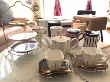 Francfrancのアフタヌーンティーセット - パーティ・誕生日会【コンビニ0分】オオノビル305「ロココ川口」 ハロウィン🎃2面採光✨ママ会👶優しい日差し💗癒し系スペースの設備の写真