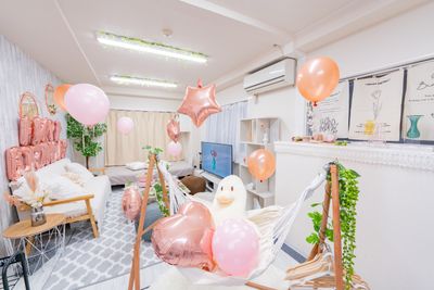 西船橋初！NAPPY ROOM🐭OPEN🎉韓国風明るいお部屋✨ハンモック✨映え写真📸BRUNO女子会 ✨同窓会👭ママ会 - NAPPYROOM　西船橋