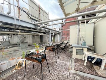 ひまわりバーベキュースペース キッチン付き屋上バーベキュースペースの室内の写真