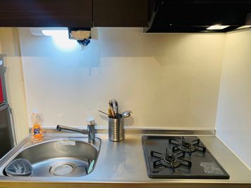 キッチン - 五反田徒歩4分「&Living」バリ風モダンレンタルスペース 五反田徒歩4分「&Living」バリ風レンタルスペースの設備の写真