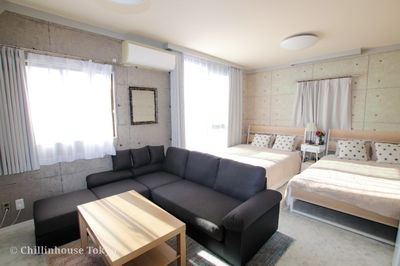 24時間ご利用可能！南向きで自然光抜群！ナチュラルな内装の広々としたキッチン、リビングも大好評！ - Chillinhouse.tokyo