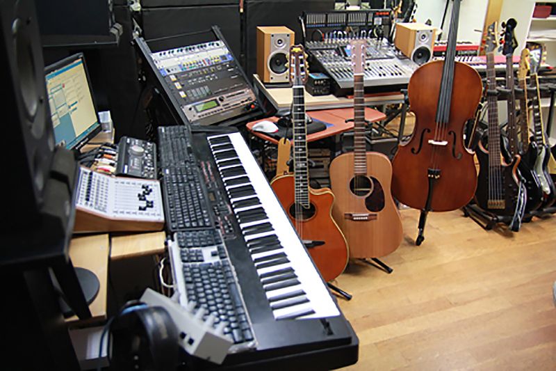 ビッグメイドミュージック Aスタジオの室内の写真