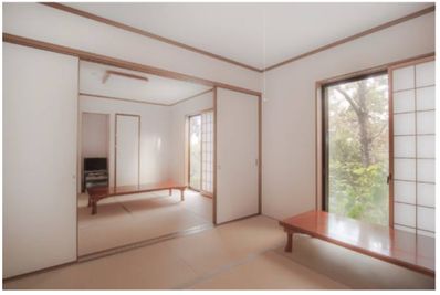 和室　続き間16帖 - ペンション　アルヴィラ近江舞子 レンタルスペースの室内の写真