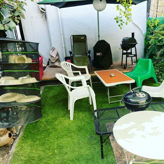 1F BBQスペース - レンタルスペースビル ドロンバ