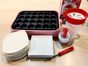 人気の有料オプション🐙たこ焼きセットです - 長時間割✨池袋駅西口料理可能な24時間営業貸切レンタルスペース レンタルスペース【アイリス池袋】5F🌈の設備の写真
