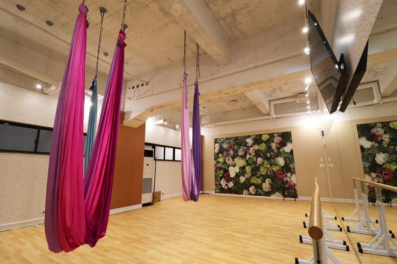 【Bスタジオ】平日午前中半額♪エアリアルヨガ・ダンス・バレエ - スタジオ&オフィス メビウス