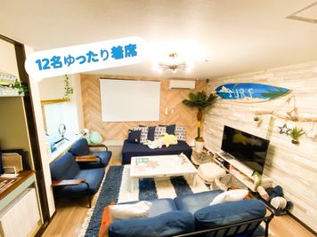 🌴ハレイワ心斎橋駅徒歩５分 ビーチカフェ風レンタルスペース/パーティスペースの室内の写真