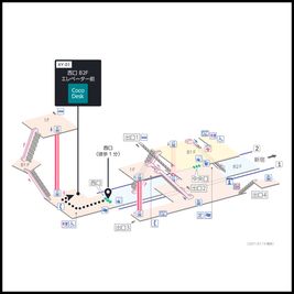 京王八王子駅の構内図 - CocoDesk [XY-01] 京王八王子駅　西口B2F　１番ブース CocoDesk [XY-01]のその他の写真