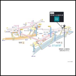 上野駅の構内図 - CocoDesk [AF-02] 上野駅　昭和通り北方面改札横　２番ブース CocoDesk [AF-02]のその他の写真
