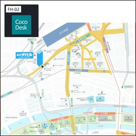 梅田ダイビルまでの地図 - CocoDesk [FH-02] 梅田ダイビルB1F　２番ブース CocoDesk [FH-02]のその他の写真