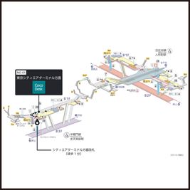 水天宮前駅の構内図 - CocoDesk [NO-01] 水天宮前駅　東京シティエアターミナル　１番ブース CocoDesk [NO-01]のその他の写真