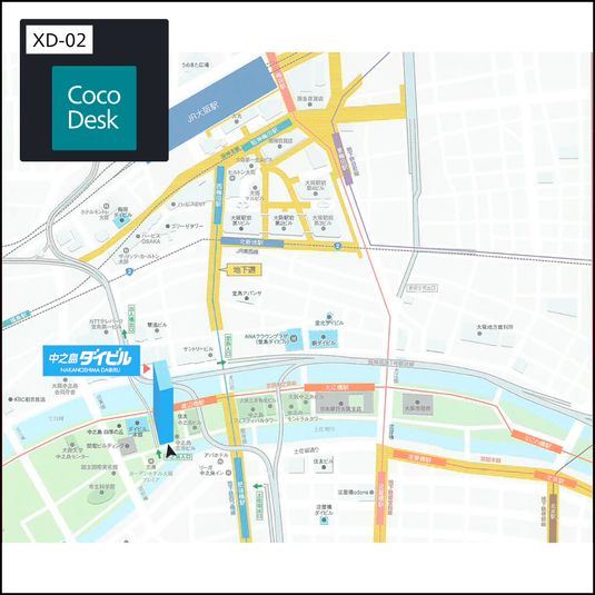 CocoDesk [XD-02] - CocoDesk [XD-02] 中之島ダイビル　B2F 連絡通路　２番ブース
