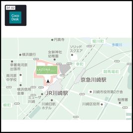 ラゾーナ川崎　プラザサウスまでの地図 - CocoDesk [DF-02] ラゾーナ川崎プラザ　Plaza South 4F エスカレーター横　２番ブース CocoDesk [DF-02]のその他の写真