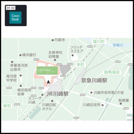 ラゾーナ川崎　プラザサウスまでの地図 - CocoDesk [DF-02] ラゾーナ川崎　プラザサウス4F　２番ブース CocoDesk [DF-02]のその他の写真