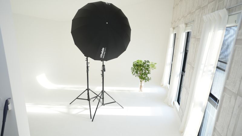 フォトスタジオ  Aスタジオ　白ホリゾント - フォト・ライブスタジオ『スタジオリビングルーム』