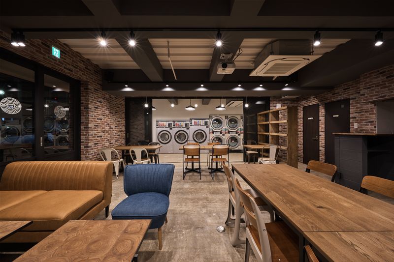ランドリー併設のカフェ - KYOTO LAUNDRY CAFE 飲食店イベント・貸切レンタルスペースの室内の写真