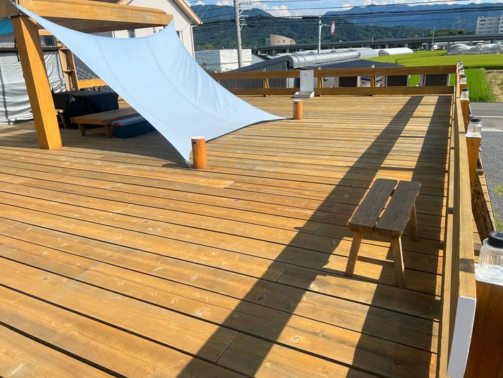 見晴らしの良いウッドデッキスペース - スカイデッキ　アクト