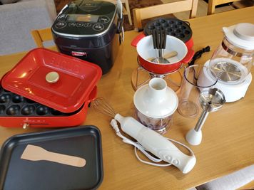 充実した調理器具があります。※一部有料 - コート渋谷 新年度割引✨最大18名👪55型４K対応TV📺キッチン設備完備の設備の写真