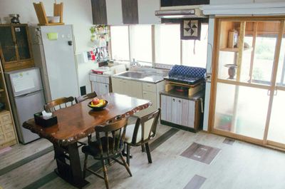 キッチンです - OMOTENASHI LODGE 悠遊 田舎の広々キッチン付きレンタルスペースの室内の写真