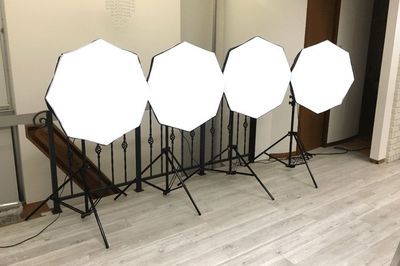 撮影用LED照明
ご自由にご利用いただけます♪ - アキバホームスタジオ キッチン付き撮影レンタルスペースの設備の写真