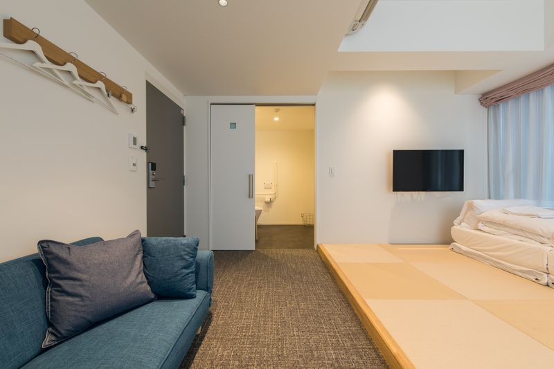 IMU HOTEL KYOTO バリアフリールーム・和室タイプの室内の写真