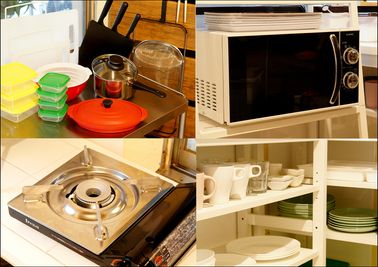 ■共用キッチン■ - WE HOME HOTEL＆KITCHEN 市川・船橋 ■ホテルの客室■クラシックダブル①■の室内の写真
