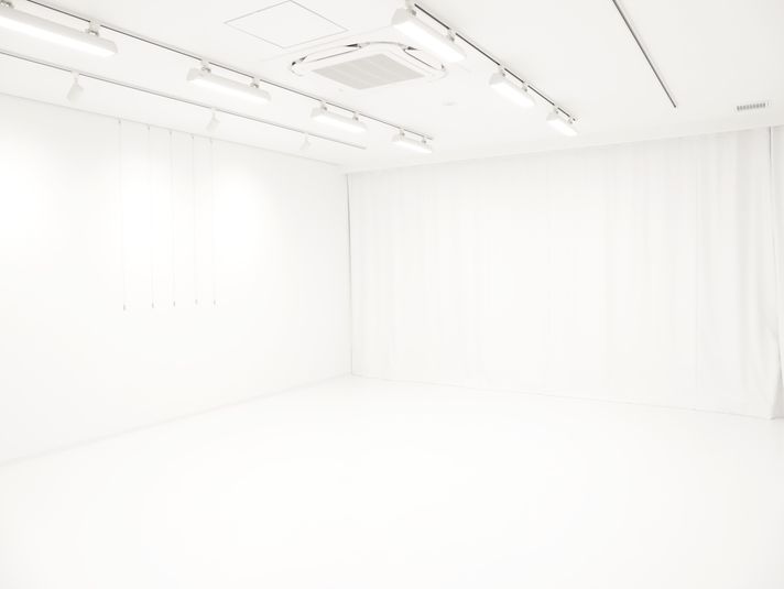 窓のある白ホリ風スタジオ。スポットライト、ピクチャーレール完備。 - STUDIO　UNFIL