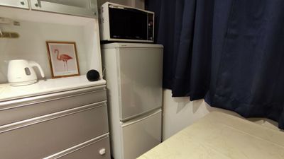 電子レンジ、冷凍冷蔵庫をお使いいただけます！
レンジはターンテーブル式でトースターもご利用いただけます - Space Channel 7 アーバンⅠ SC7 アーバンⅠ402 / 禁煙・清潔の室内の写真
