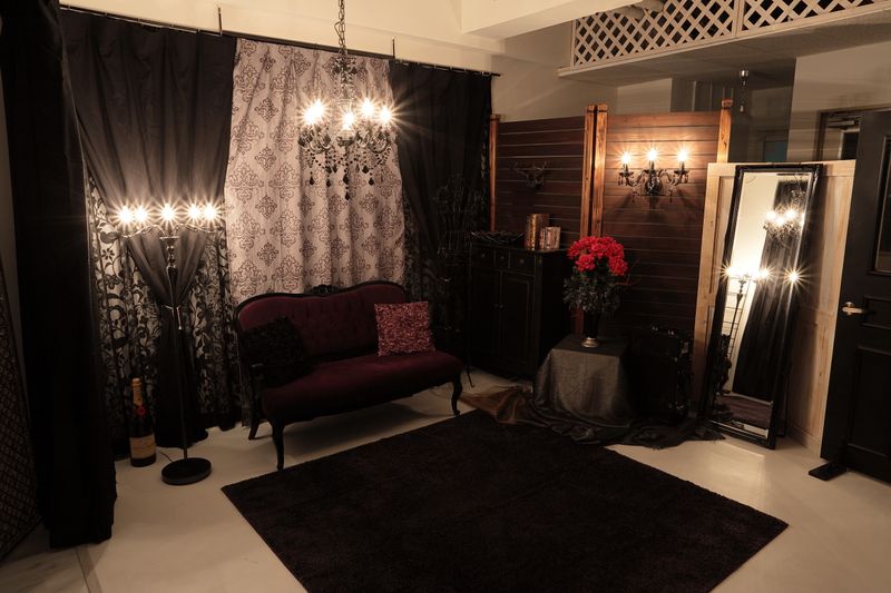 studio Berry ブラックゴシックルームの室内の写真