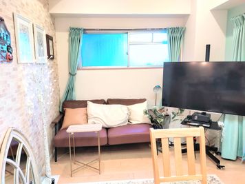 池袋プレイス◎くすみカラーインテリア◎7分◎パーティー◎Wifi ✨ZARA HOME style✨の室内の写真