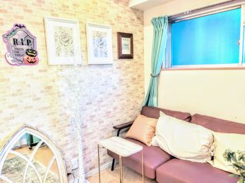 池袋プレイス◎くすみカラーインテリア◎7分◎パーティー◎Wifi ✨ZARA HOME style✨の室内の写真