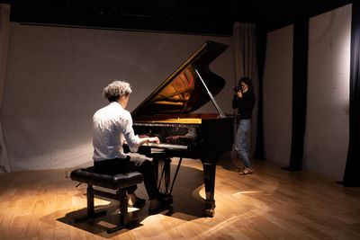 ピアノは移動可能 - ミレートス スタジオ（撮影、展示会、ピアノ弾きあい）の室内の写真