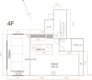 4階間取り図 - studio PLOTの室内の写真