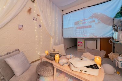 プロジェクターとDVDにつなげば感動の大画面で映画・ドラマ視聴OK🎵 - 💖マイルーム💖 💖Lucca（ルッカ）💖の室内の写真