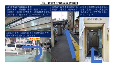 ＪＲ、東京メトロ銀座線からの道案内でございます - 会議室ブルーオーシャン ブルーオーシャン ～ 駅近 & 安価 & 多目的～のその他の写真