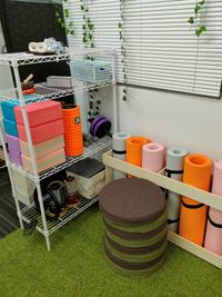 各種ヨガ、ストレッチ、瞑想グッズはすべて無料でご使用頂けます。 - パーソナルレンタルスタジオ モエギ市ヶ谷/Moegi市ヶ谷 大学オフィス街近スタジオ♪ヨガピラティスダンス練習レッスンに最適の設備の写真