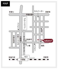 中野駅からの地図です。 - 中野ロフトスタジオ 中野ロフトスタジオ～nakano f～のその他の写真